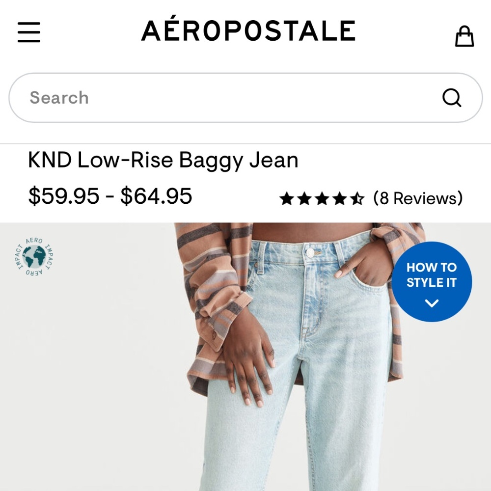 Low Rise Baggy Jeans - Picture 3 of 6